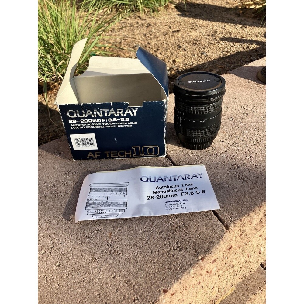 Quantaray 28-200mm f/3.5-5.6 For Canon Aspherical Mount Lens Tech 10